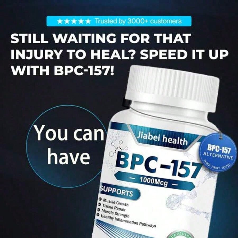 BPC-157 Supplement 1000mcg for Tissue Repair & Joint Health -60 Capsules
