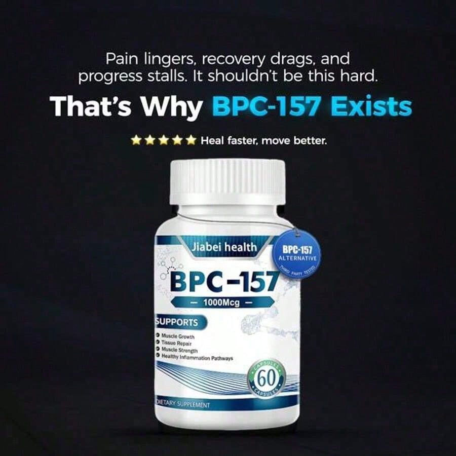 BPC-157 Supplement 1000mcg for Tissue Repair & Joint Health -60 Capsules