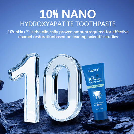 10% Nano Hydroxyapatite Toothpaste - Fluoride Free, Xylitol Toothpaste